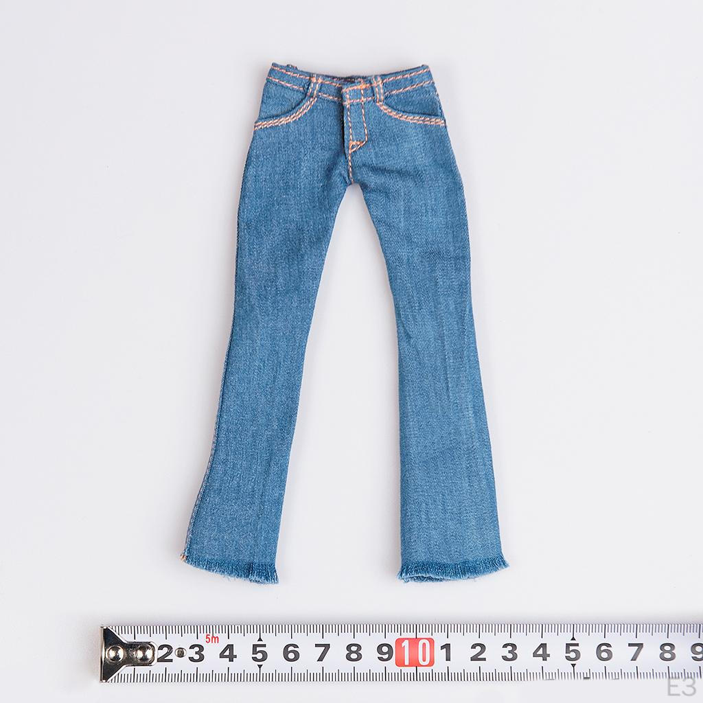 1/6 Scale Female Classic Jeans Pants for 12'' Toys Action Body Clothing Accessories