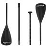 Aquaget® Pagaia SUP – pagaia pieghevole per tavola SUP e pontone, 3 parti, altezza regolabile, nera