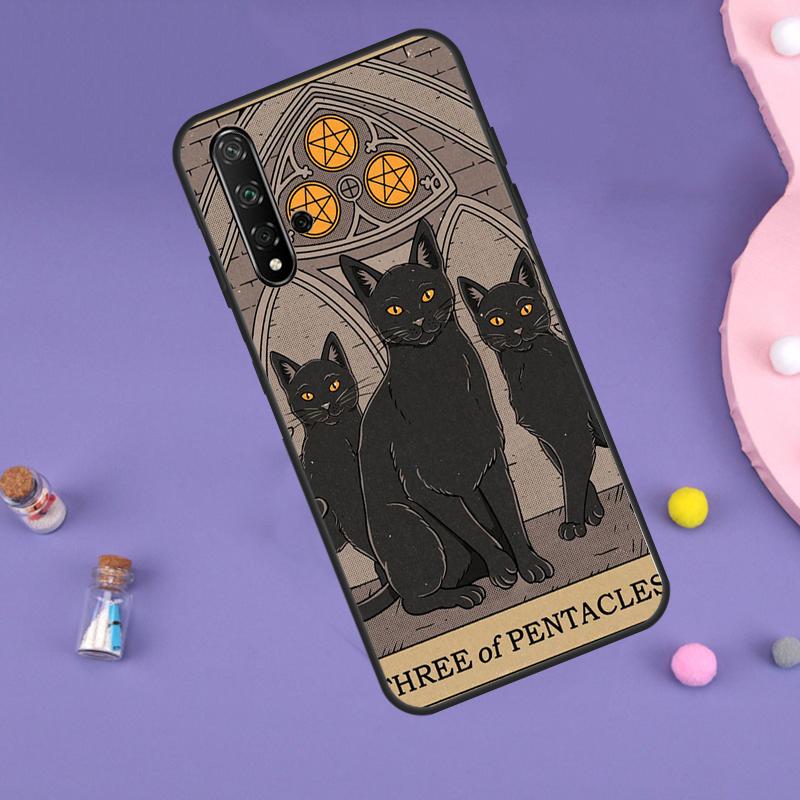 Cats Tarot Witchcraft For Huawei Nova 5T 9 10 SE 7i 8i 11i 12i Y60 Y61 Y70 Y72 Y73 Y90 Y91 P20 P40 P30 Lite Case