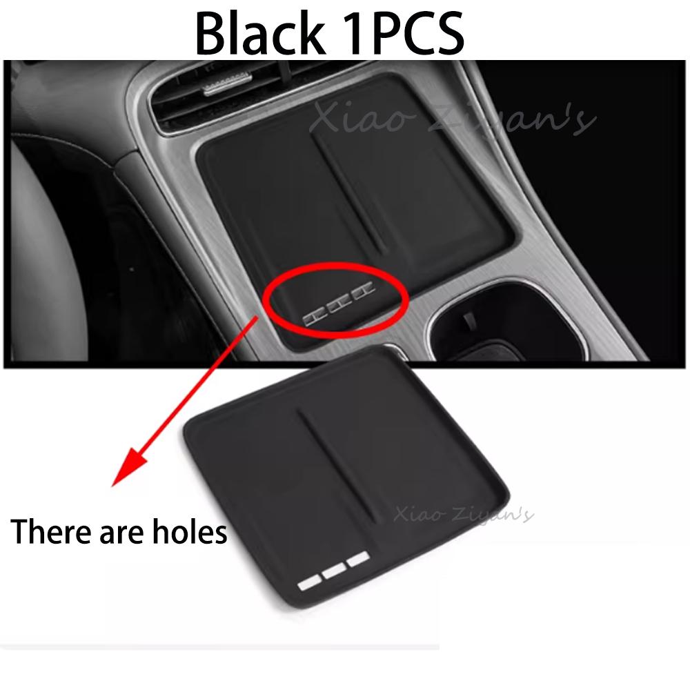 For Chery Tiggo 8 PHEV CSH 2025~2027 2026 Car Armrest Storage Box Lower Storage Box Wireless Charging Pad Interior Accessories