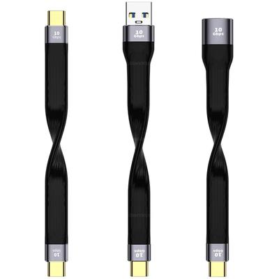 Ultra Short USB To Type C Cable USB 3.1 Gen 2 USB C Quick Charge Cable Wire 4K 10Gbps Sync Data Cable Cord for Macbook