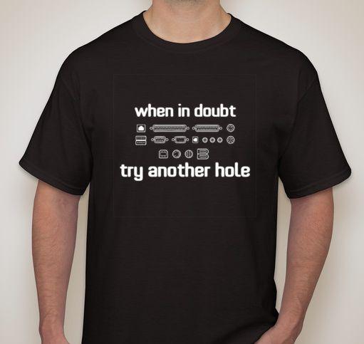 When In Doubt Try Another Hole funnyTee T Shirt small-5XL Available