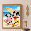 DIY Diamond Painting 5d Full Diamond Cross Stitch Diamond Beach Seaside Summer Vacation Living Room Bedroom Decorative Painting