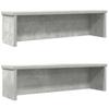 Prateleiras de Cozinha Dobráveis, 2 Peças, Cinza Concreto, 50X15X16 Cm