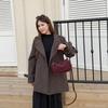 2025 New Matte Cowhide Genuine Leather Square Bag Women's Cross-border Hot