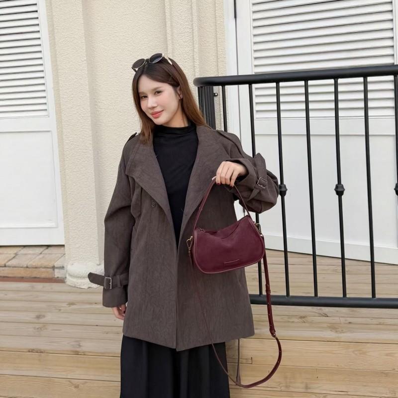 2025 New Matte Cowhide Genuine Leather Square Bag Women's Cross-border Hot