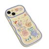 Korean 3D Bear & Rabbit Window Slide Camera Case for iPhone 16, 15, 11