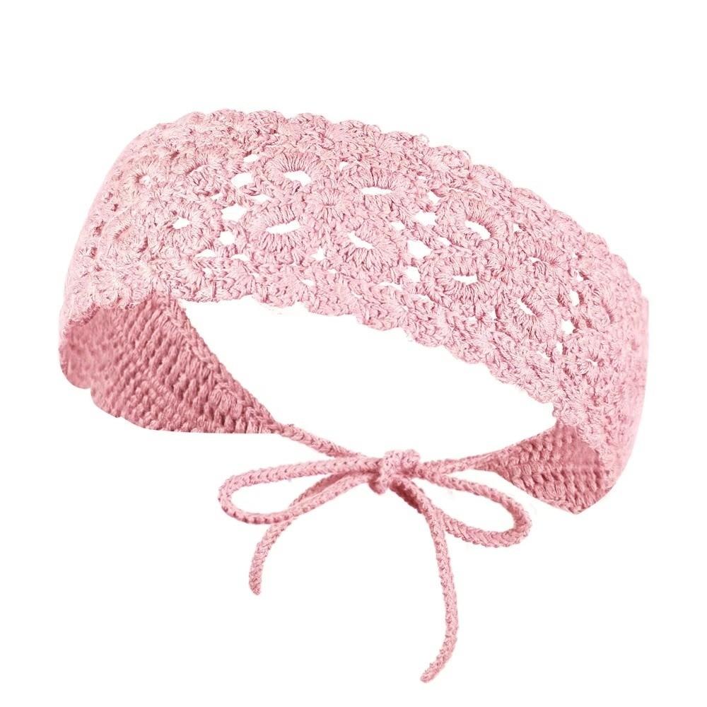Fascia per capelli fatta a mano Fazzoletto da testa floreale Fascia per capelli a maglia retrò