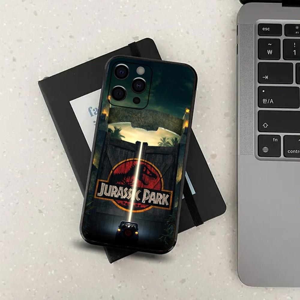 J-Jurassic Park Dinosaur World Phone Case For Apple iPhone 15,14,13,12,11,Pro,X,XS,Max,XR,Plus,Mini Soft Black Cover
