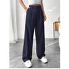 European And American 2026 Commuter High Waisted Loose Fit Trousers Spring Summer Essential Casual Wide Leg Pants For Women