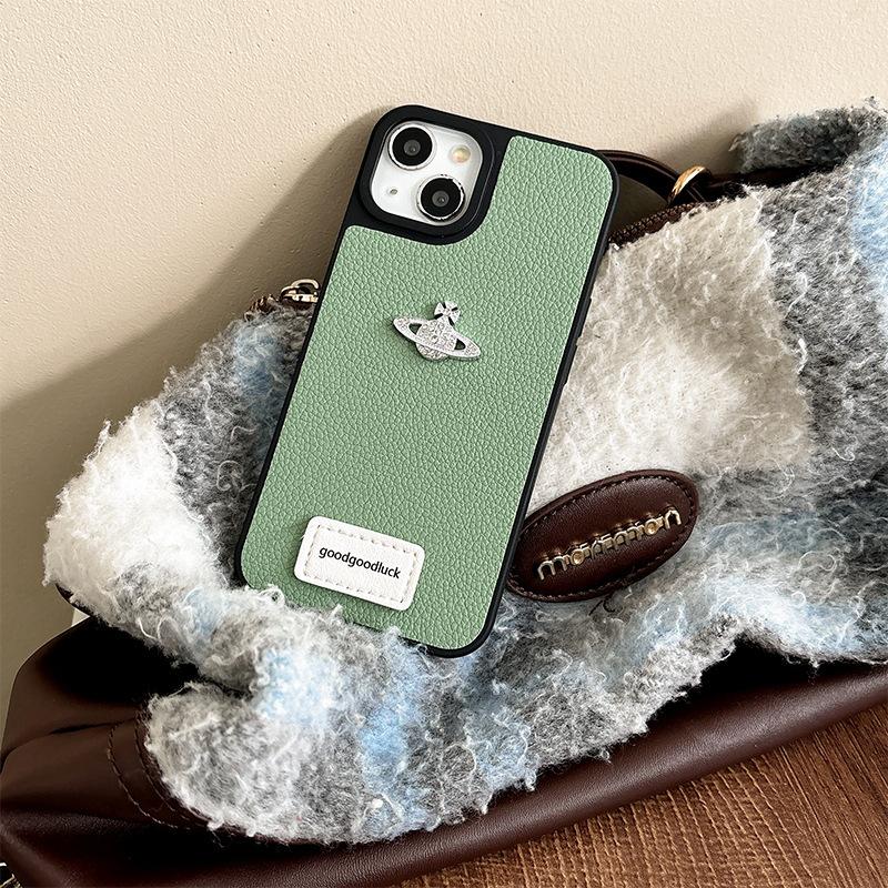 Rhinestone Planet High-end Mobile Phone Case for IPhone17Promax Light Luxury for Apple 16plus Women's Silicone