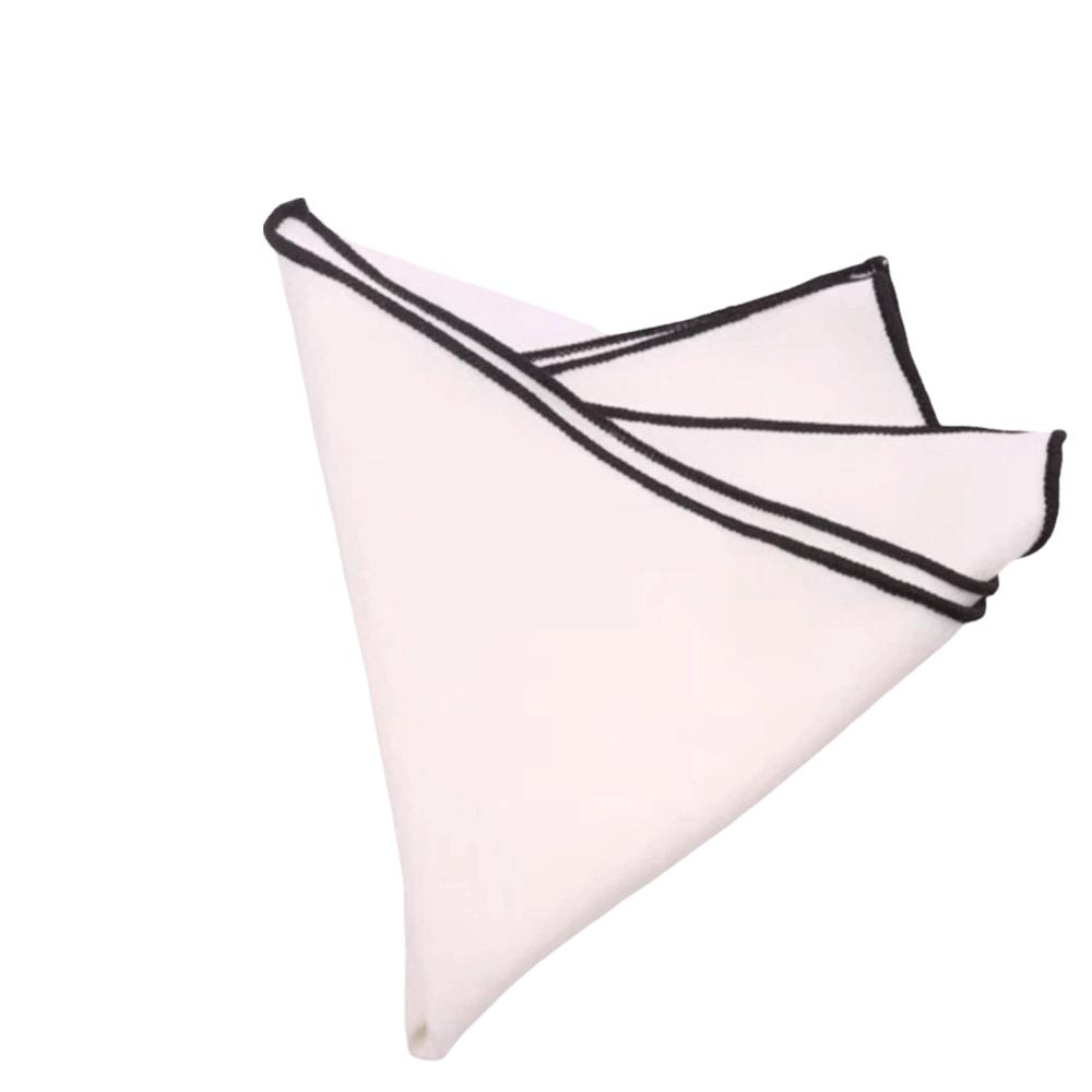 Square Plain White Pocket Cotton Handkerchief Small Suit Pocket Towel Cloth Decoration