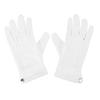 2pcs Billiard Gloves Competition Referee Gloves Professional White Gloves with Snap Cuff Polyester Cotton