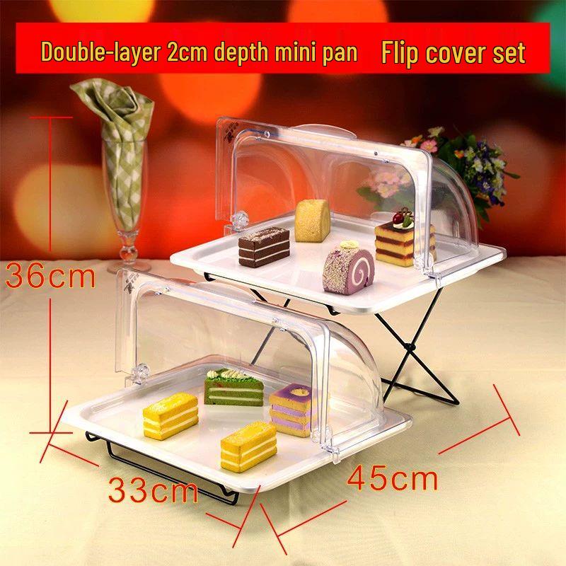 European Style Melamine Food Display Tray with Lid