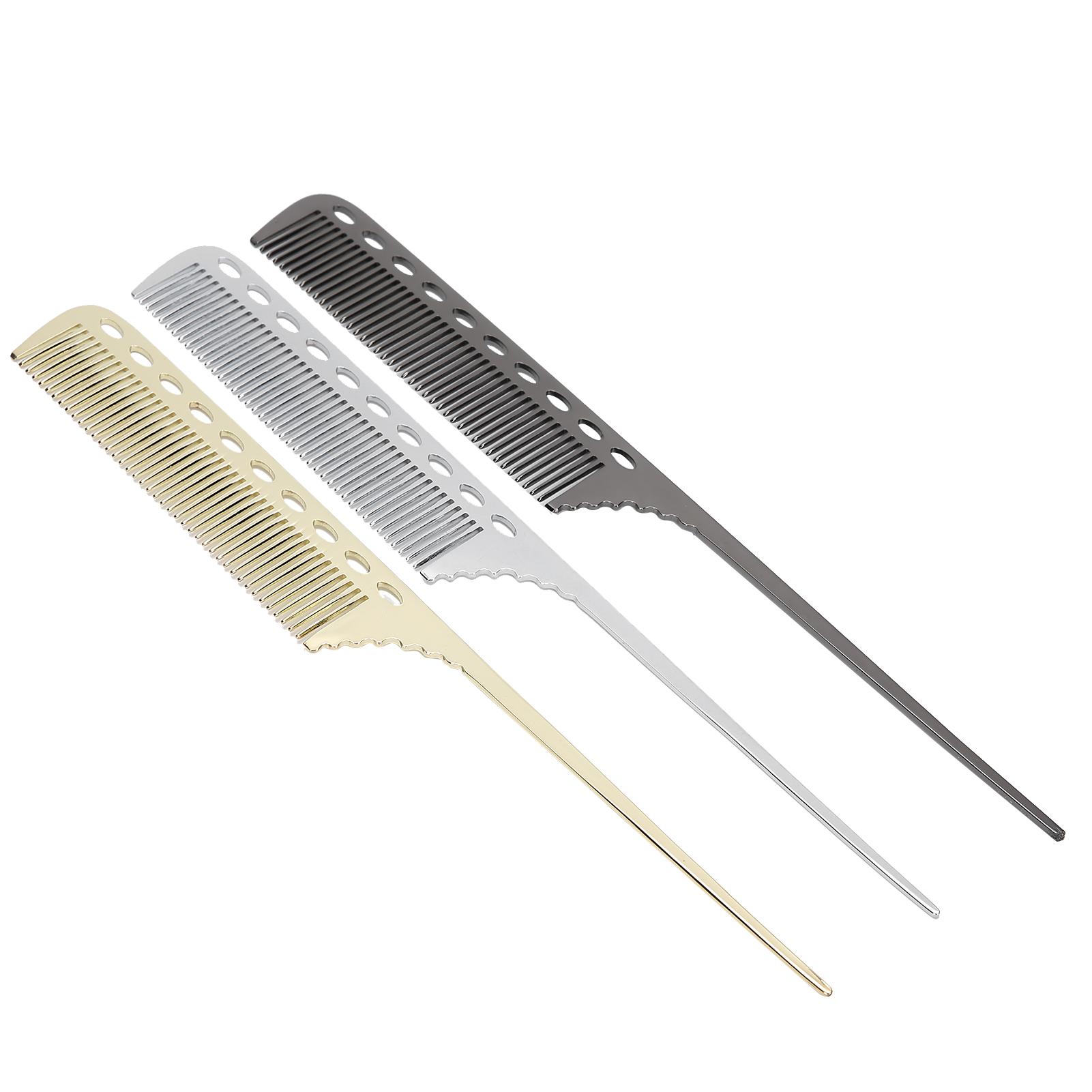 

Набор из 3 предметов, алюминиевый космический парикмахерский хвост, антистатический гребень для волос, инструмент для укладки