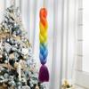 ALAN EATON 24 Inches Synthetic Rainbow Color Jumbo Braid Hair Extensions High Temperature Fiber Extensions For DIY Crochet Hair Braids