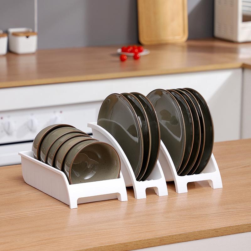 1PC Carbon Steel Cabinet Shelves Plates and Dishes Storage Rack Bowl Cup Rack Multifunctional Organizer Kitchen Supplies Holder
