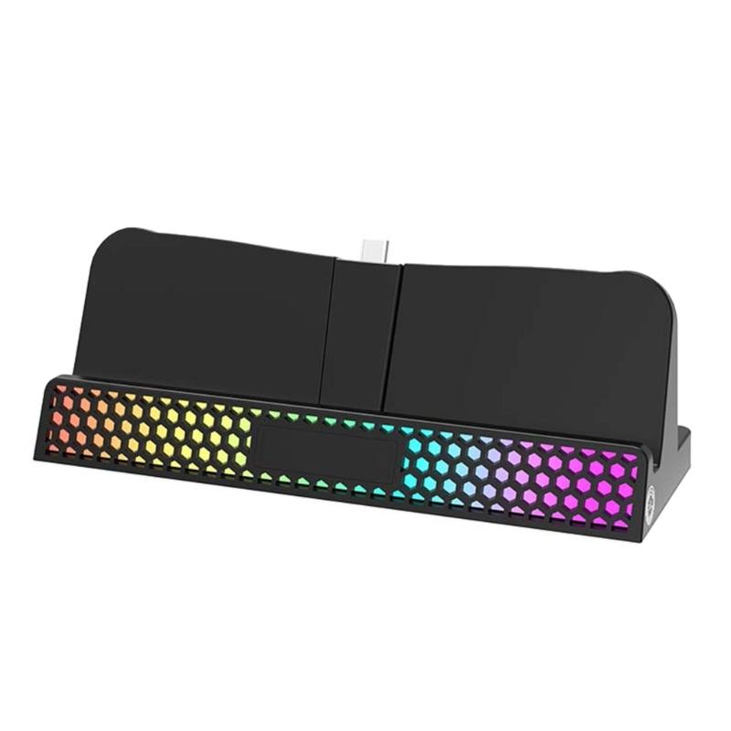 Charging Dock Station Game Console Charger Stand for Console Charging Holder with Light Tabletop Charging Base 1 чёрный