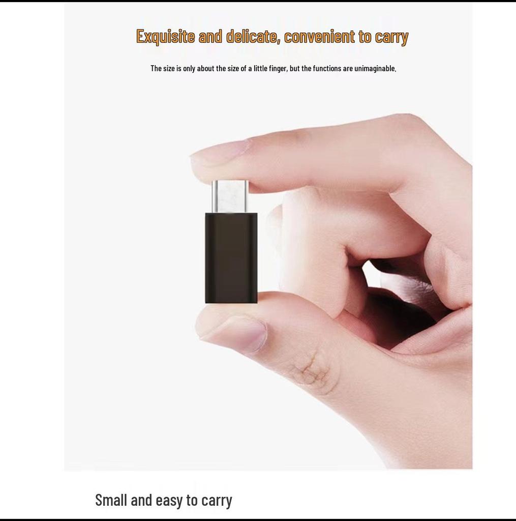 Type-C to Micro OTG Adapter for Fast Charging on Xiaomi and Huawei Phones
