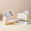 Home Decoration Desktop Tissue Box Multi-functional Paper Dispenser Creative Napkin Case  Household