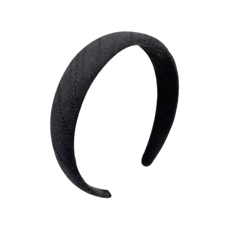 VVV Cotton Lace Volume Hairband _ Black