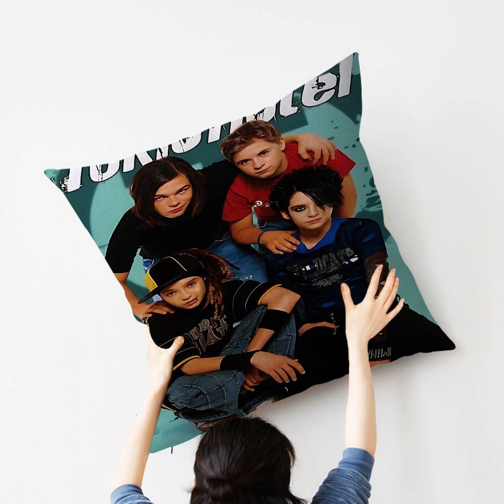 Bill Kaulitz Tom Tokio Hotel Classic Lucky Dragon Pillow Cover Sofa Cushion Cover Home Room Decoration Children Gift