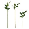 10Pcs Home Decor Flowers Stick Rod with Artificial Leaves Rose Flowers Head Decoration
