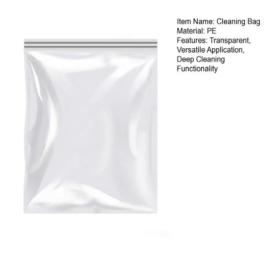 Oven Rack Cleaning Bags Transparent PE Reusable Leak-Proof Hands-Free Deep Cleaning Oven Racks Grease Remover Bag