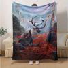 1pc. Autumn Adventure Reindeer and Snowman Plush Toy, Perfect for Home Decor, Office Blanket, Outdoor Gift (80-120 Characters)