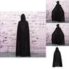 Halloween Cloak Cosplay Grim Reaper Vampire Witch Wizard Robe Party Adult Children Black Cloak Cape
