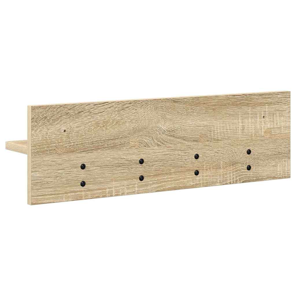 Wall Mounted Nightstand Sonoma Oak 60 x 10.5 x 18 cm