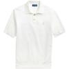 Polo Solid Color Small Pony Embroidered Straight Fit Knit Short Sleeve Polo Shirt Men Polo Shirts White 710950158-007