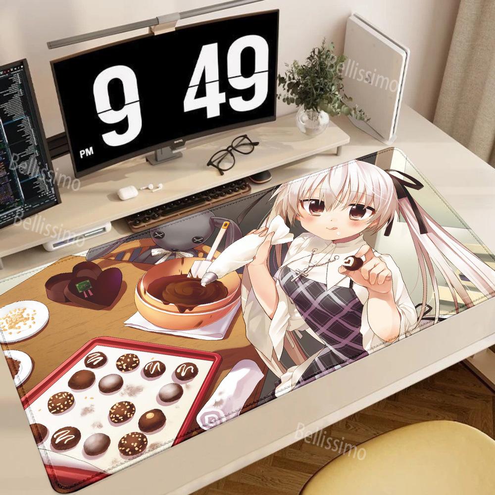 Anime Yosuga No Sora Mouse Pad Large Rubber Tablepad PC Game Mousepad Laptop Desk Pad XXL Nonslip Computer Keyboard Mouse Mat