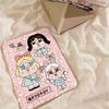 Pink leopard print crying baby iPad tablet A16 protective case 10/9/8 generation pro 11inch air6/7 protective cover cute