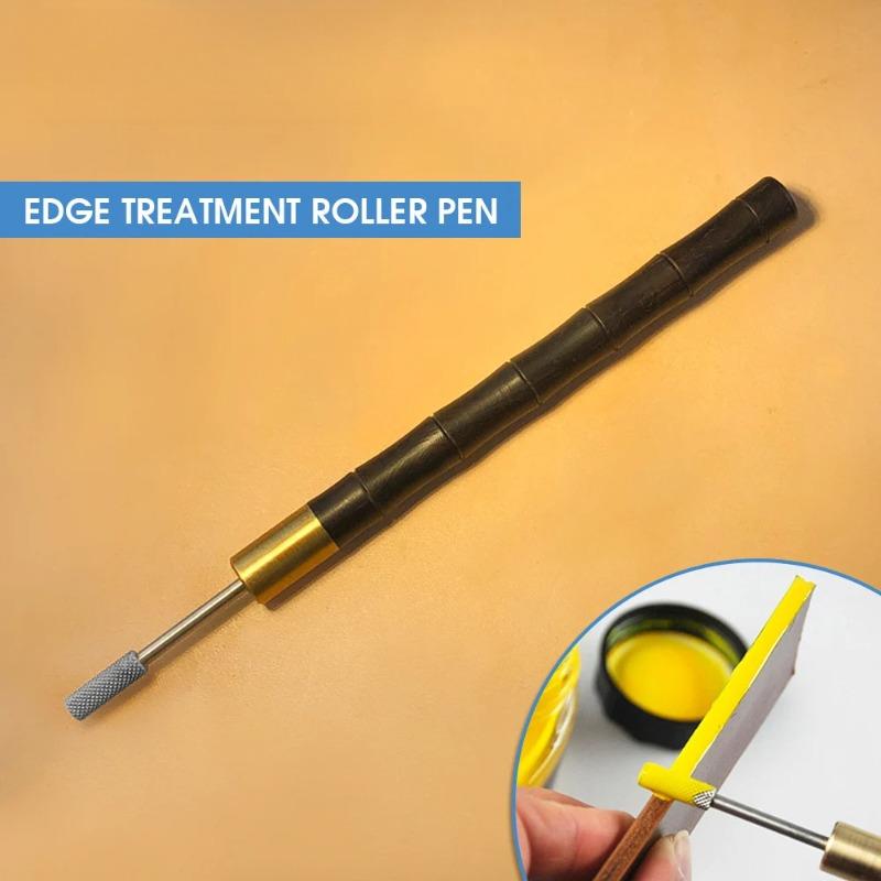 1Pc Leather Edge Roller Dye Pen Colorful Edge Roller Applicator Essential Leather Edge Printing Tool for Leather Craft