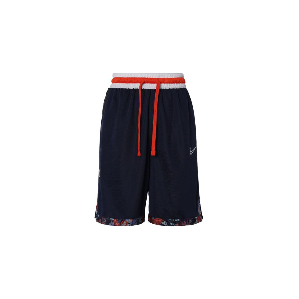 Nike Panel Logo Drawstring Straight-Leg Shorts Men Bottoms Blue BV9447-420
