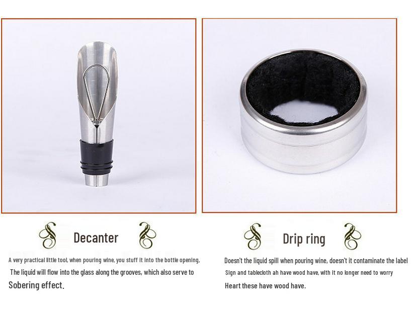 Set cadou deschizător de sticlă șah din lemn