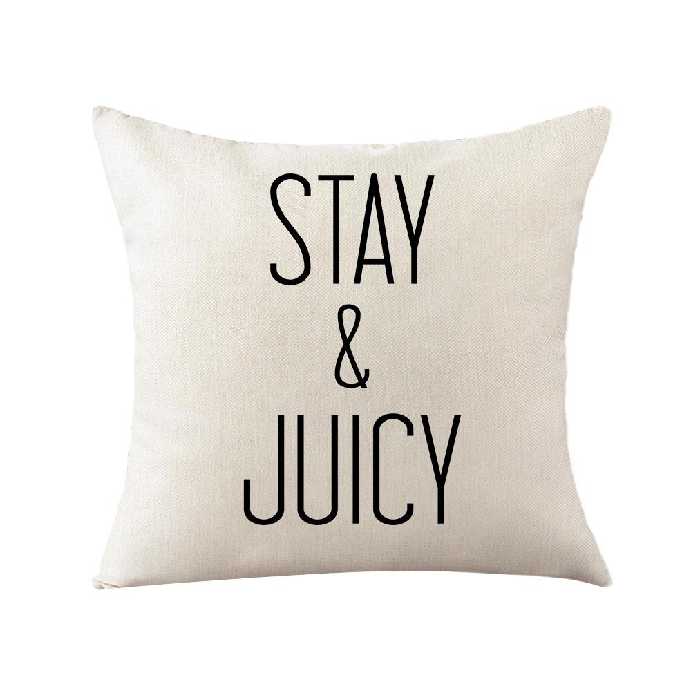 Lemon Print Pillow Cover Nordic Polyester Cartoon Print Home Cushion Cover Living Room Cushion Cover