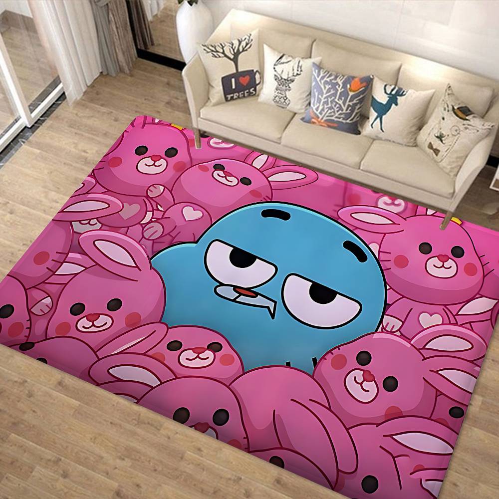The Amazing World Of Gumball Floor Mat Retro Multiple Choice Living Room Kitchen Rug Non-Slip Modern Home Decor