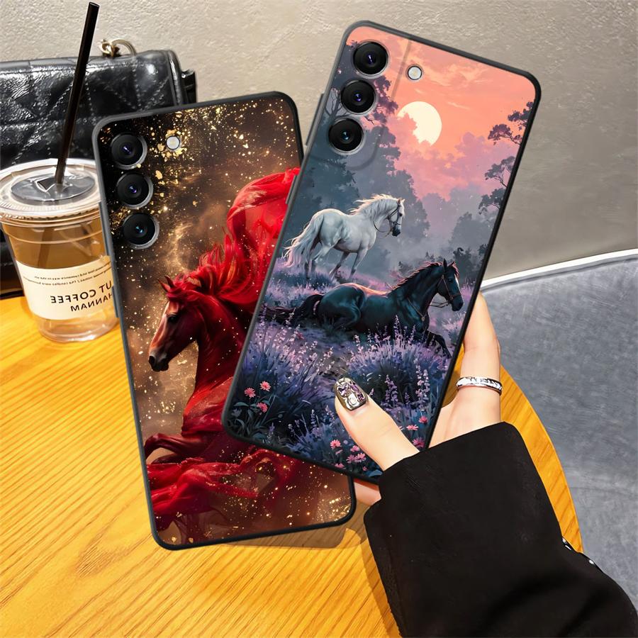 Hülle für Samsung Galaxy A50 A70 A15 A16 A40 A06 A12 A17 A13 A20 A05 A04 Funda Handyhülle Cooles Pferd