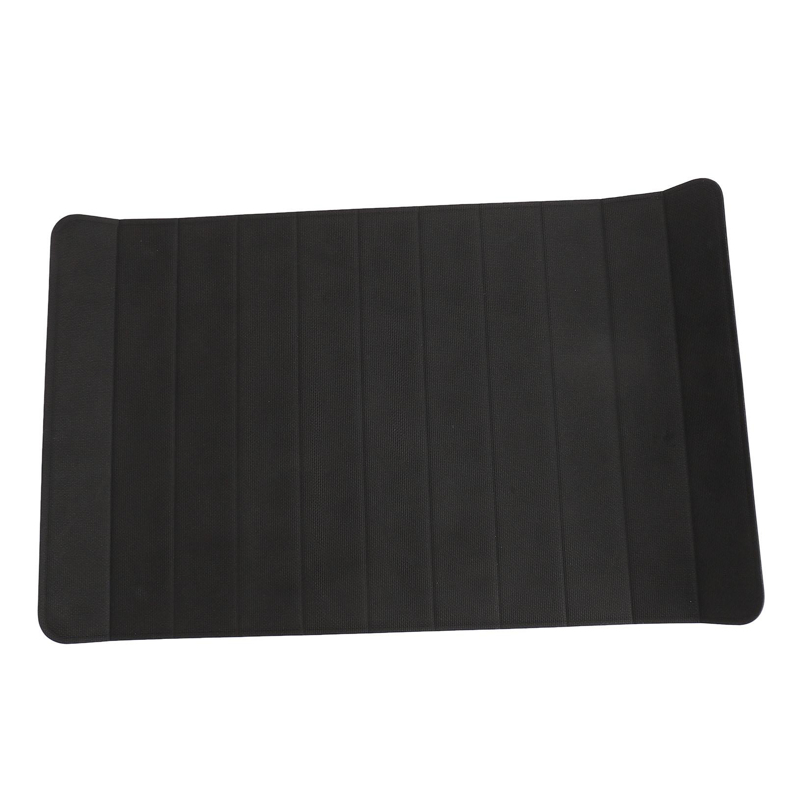 Tapete de Acupressão para os Pés Antifadiga Dobrável Alta Dureza Acupressão Relaxa Tapete de Massagem para Sentar por Longo Tempo black