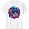 Underwater World with Coral and Dolphins T-Shirt