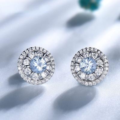 SACE GEMS Moissanite Stud Earrings Women Top Quality 100% 925 Sterling Silver Sparkling Wedding Party Fine Jewelry