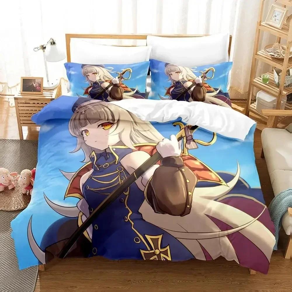 Comforter Azur Lane Art Bedding Set Single Twin Full Queen King Size Bed Set Adult Kid Bedroom S 3D Print Bed