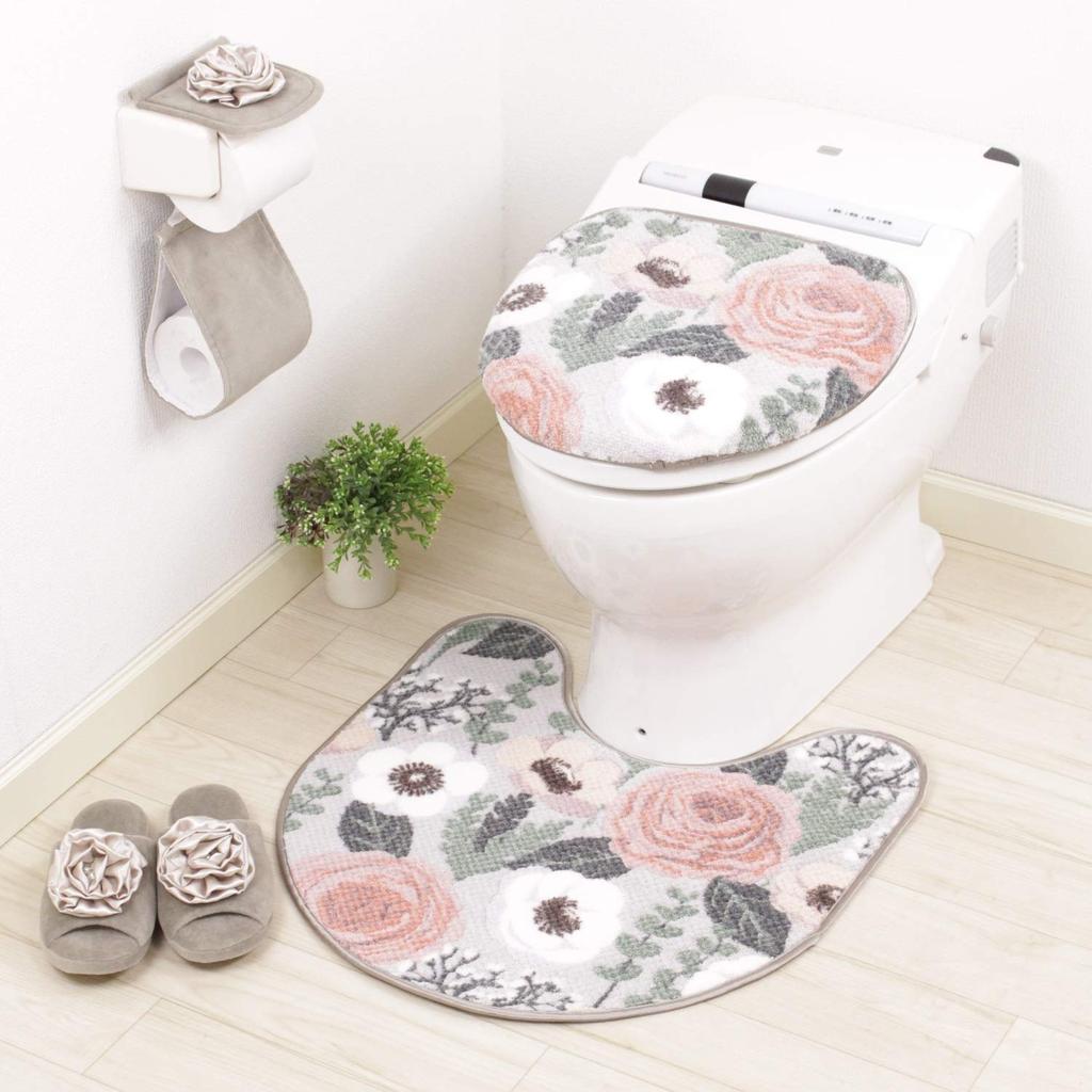 Senko Plandeful Toilet Lid with Adhesive 32722 S.D.S. Cover, Multi-Type Sheet, Greige,