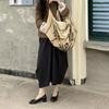 Elegant Bowknot Ballerina High Heels Women's Flat Round Toe Comfort Slip-On Ladies Loafers Leather Single Shoes