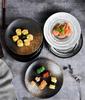 6 7 8 9 10 Inchs Retro sushi Disc Restaurant Steak Plate Japanese style Ceramic Flat Disk Western round Pasta Tray tableware