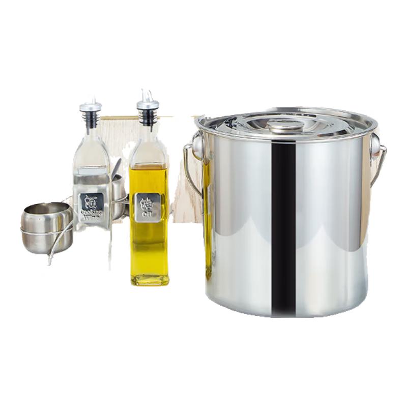Многоцелевое ведро из нержавеющей стали с крышкой