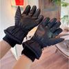 Winter Warm Outdoor Plush Mittens Windproof Cycling Gloves New Touchscreen Ski Gloves