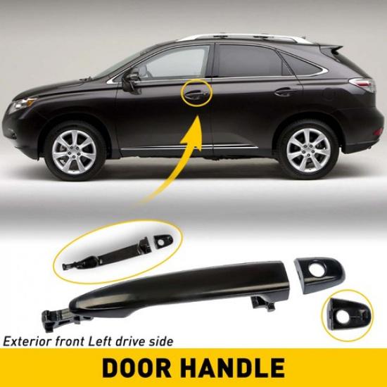 Exterior Door For 2007-2011 Camry Handle 2005-2012 Toyota Tacoma Front LH Black